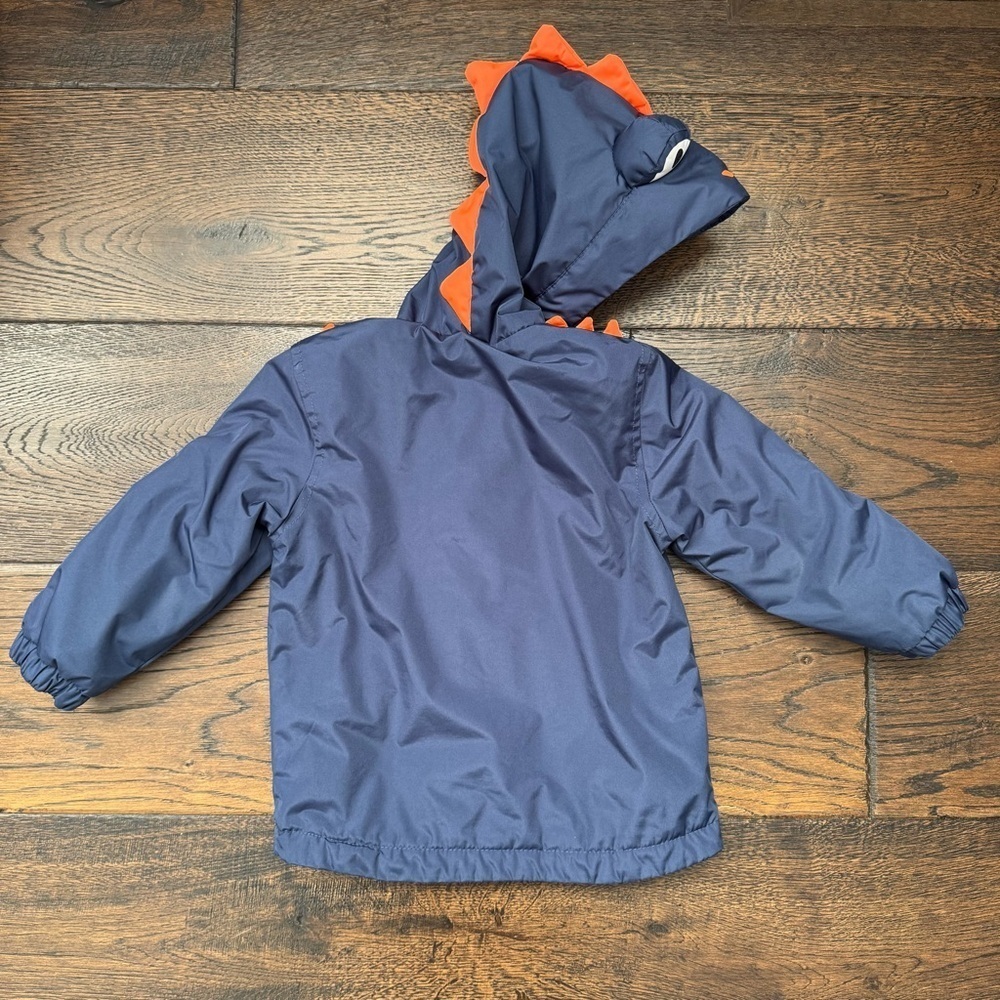 Carter's Navy and Orange Dino Fleece Jacket - Picture 3 of 6
